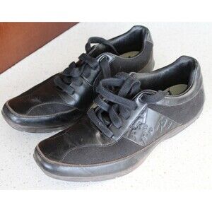 Ted Baker Casual Brogue Sneakers Black Leather Mens Size 9 US